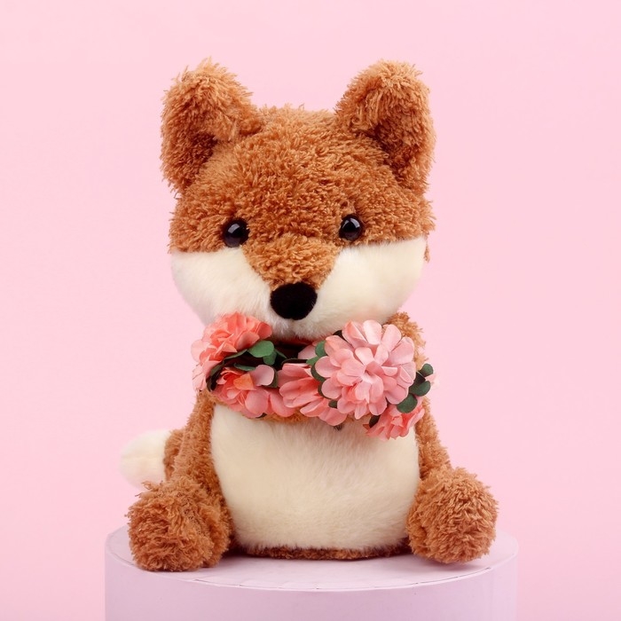 Мягкая игрушка &laquo;Лисёнок с цветами&raquo;