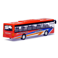 Автобус металлический &laquo;Междугородний&raquo;, инерционный, масштаб 1:43, цвет красный