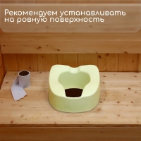 Сиденье для уличного туалета, для пожилых и маломобильных людей, 42 &times; 38 см, пенополиуретан, зелёное