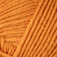 Пряжа "Lanagold" 51% акрил, 49% шерсть 240м/100гр (645 горчичный)