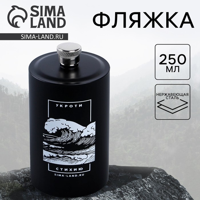 Фляжка &laquo;Укроти стихию&raquo;, 250 мл