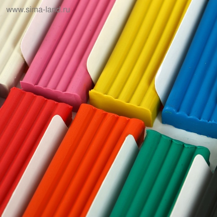 Пластилин Calligrata, 10 цветов, 200 г Пластилин Calligrata, 10 цветов, 200 г