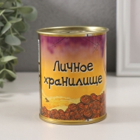 Копилка-банка металл "Личное хранилище"