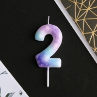 Свеча для торта, цифра &laquo;2&raquo;, 5,5 х 8 см