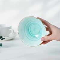 Салатник фарфоровый Доляна &laquo;Млечный путь&raquo;, 400 мл, d=13,5 см, цвет бирюзовый