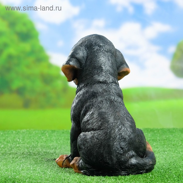 Садовая фигура Садовая фигура "Щенок Ротвейлера" 28см