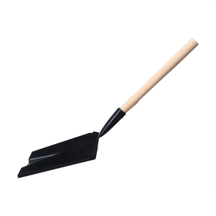 Совок хозяйственный, 19 &times; 19 &times; 5 см, металл, деревянный черенок 35 см, МИКС