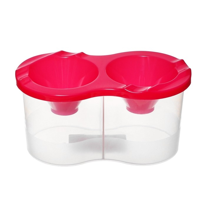 Набор стаканов непроливаек двойных 300 мл, 2 штуки, Calligrata, микс