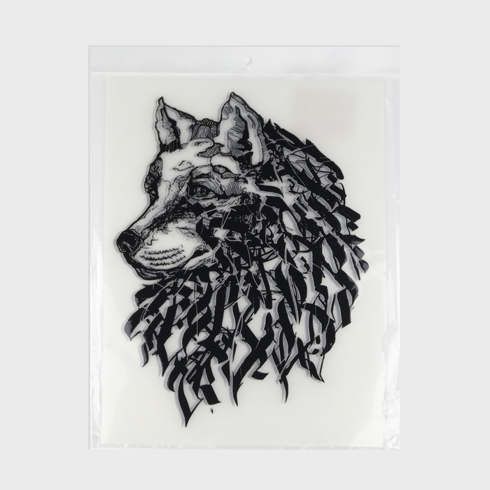 Термотрансфер &laquo;Волк граффити&raquo;, 20,2 &times; 28 см, цена за 1 лист