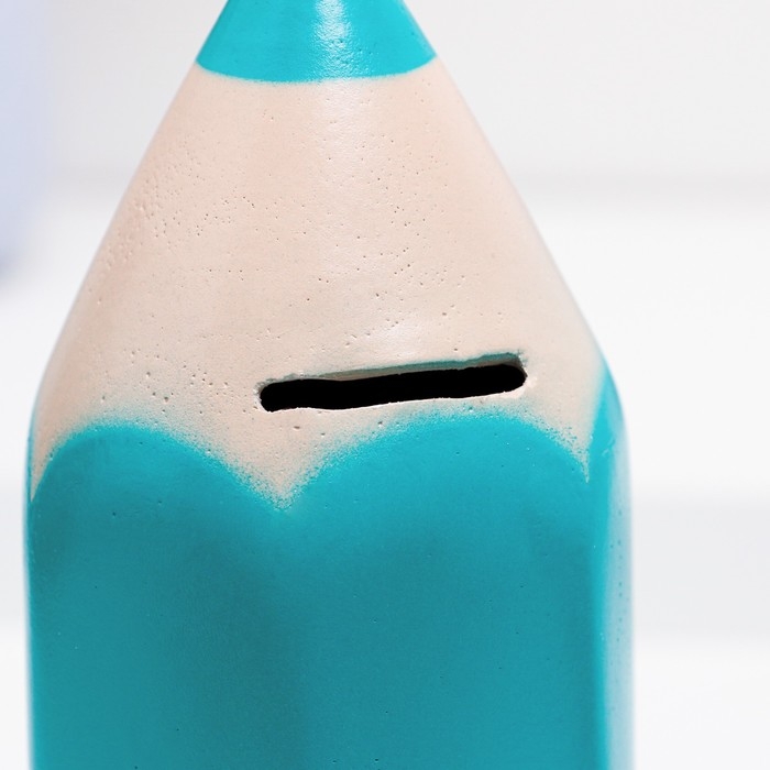 Копилка "Карандаш" мятный, 21см