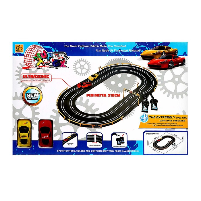 Автотрек &laquo;Крутой поворот&raquo;, работает от батареек