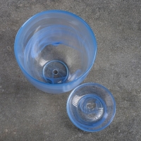 Горшок цветочный с поддоном "Гармония", голубой 2 л Горшок цветочный с поддоном "Гармония", голубой 2 л