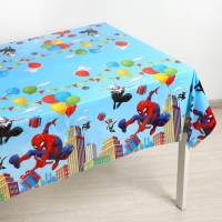 Скатерть одноразовая праздничная 120х180 см, 35 мкр, Человек-паук Скатерть одноразовая праздничная 120х180 см, 35 мкр, Человек-паук