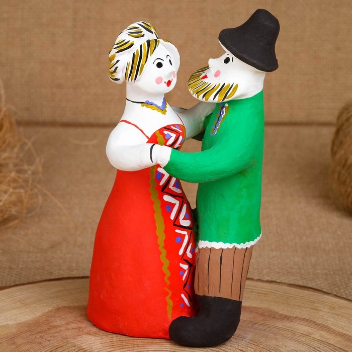Сувенир &laquo;Парочка&raquo;, 8&times;10&times;14 см, каргопольская игрушка, микс