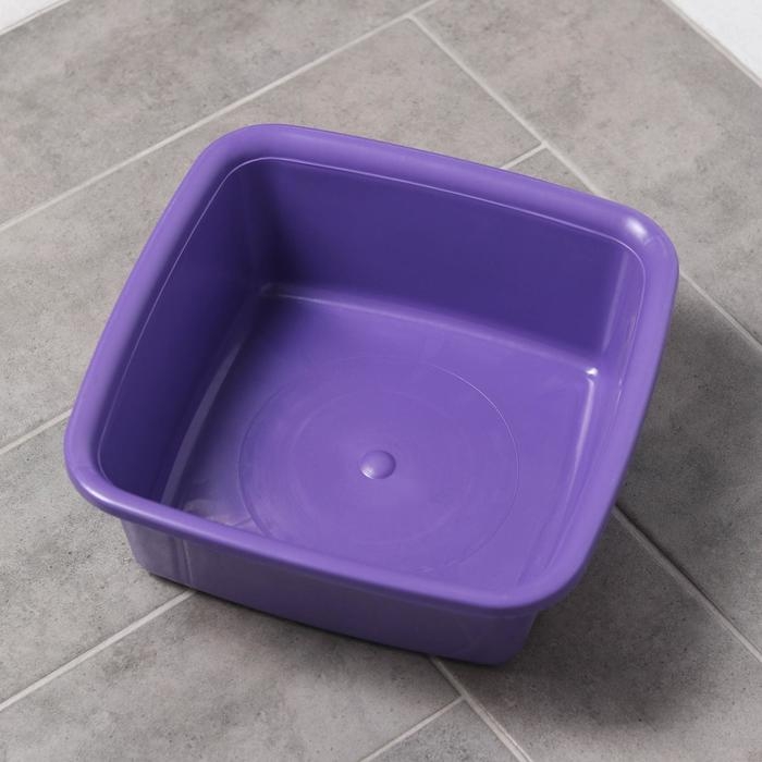 Таз квадратный, 7 л, цвет МИКС Таз квадратный, 7 л, цвет МИКС