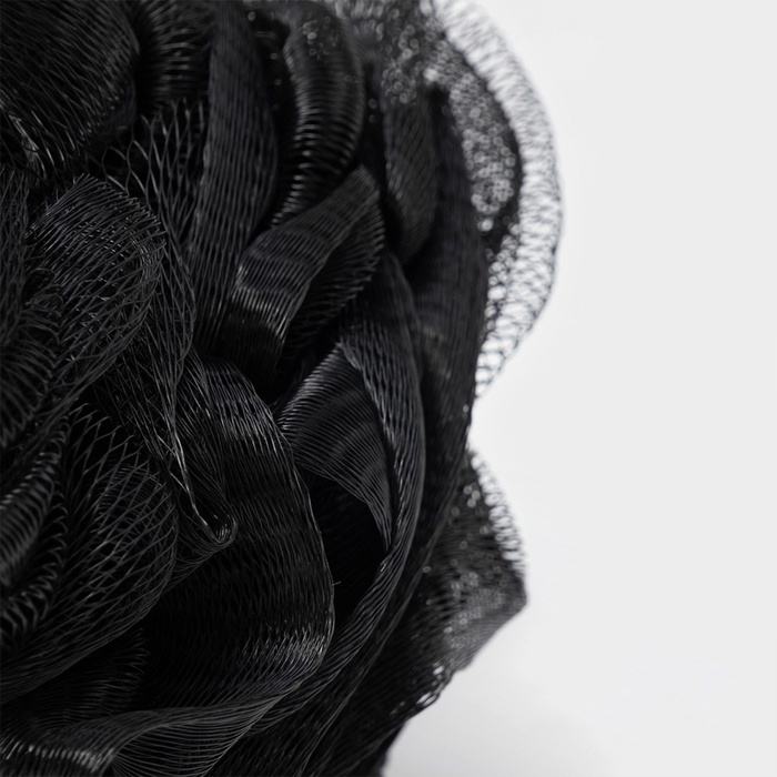 Мочалка для тела SAVANNA &laquo;Нежность&raquo;, 90 гр, тубус в подарок, цвет чёрный