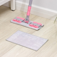 Швабра для мытья пола плоская Доляна, насадка из микрофибры 40&times;12 см, телескопическая стальная ручка 74-109 см, цвет МИКС