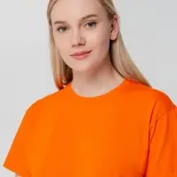 Футболка унисекс T-bolka 140, оранжевая, размер S