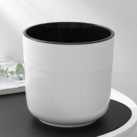 Кашпо для цветов со вставкой «Линель», 2,7 л, d=16 см, h=16 см, пластик, цвет белый Кашпо для цветов со вставкой «Линель», 2,7 л, d=16 см, h=16 см, пластик, цвет белый