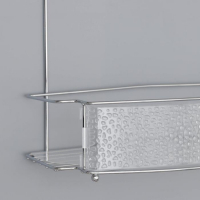 Полка 2-х ярусная Доляна, 30×13×37 см, цвет хромированный Полка 2-х ярусная Доляна, 30×13×37 см, цвет хромированный