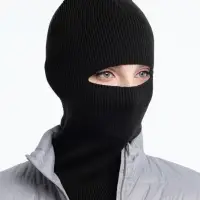 Шапка-балаклава Helma, черная Шапка-балаклава Helma, черная