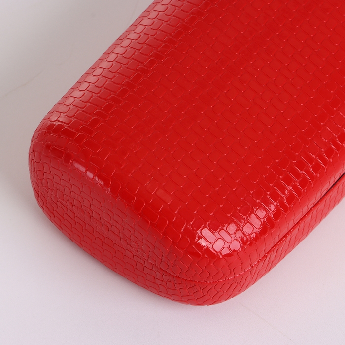 Футляр для очков на хлопушке, длина 15 см, цвет красный