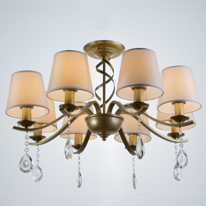 Люстра Люстра "Сапфира" 8хЕ14 40т шампанское золото 72х72х40 см