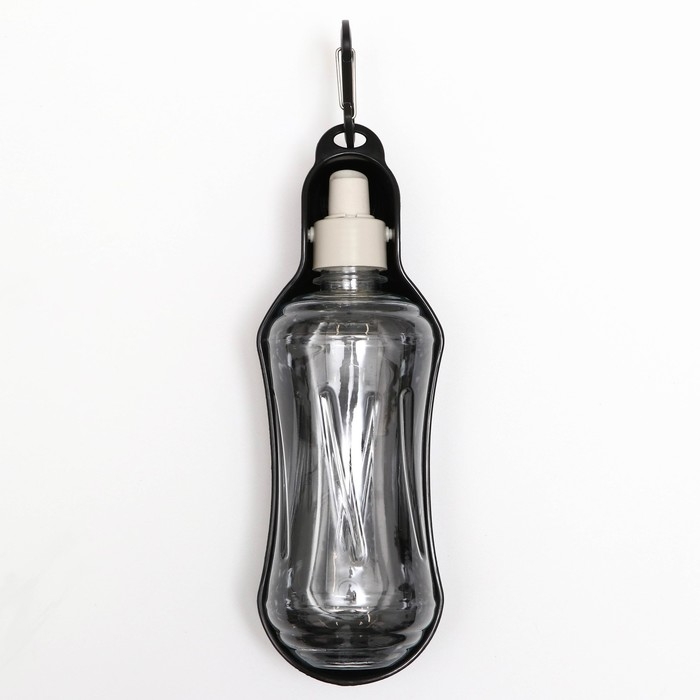 Поилка прогулочная фигурная, 500 мл, с мягким носиком, чёрная Поилка прогулочная фигурная, 500 мл, с мягким носиком, чёрная