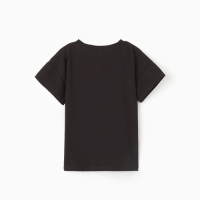 Футболка детская со спущенным плечом, цвет чёрный, рост 122 см Футболка детская со спущенным плечом, цвет чёрный, рост 122 см
