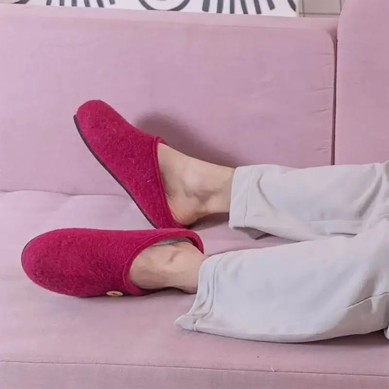 Домашние валенки Step, розовые (вереск), размер 35