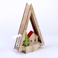 Декор с подсветкой &laquo;Домик в виде ёлки&raquo; 18 &times; 5 &times; 28 см