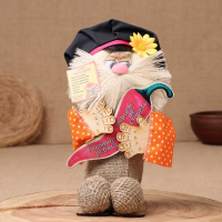 Оберег-домовой "Кузя в кепке, с перцем ", 22х13х10 см МИКС Оберег-домовой "Кузя в кепке, с перцем ", 22х13х10 см МИКС