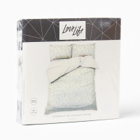 Постельное бельё LoveLife дуэт Tulips 143х215см-2шт,225х240см,50х70см-2шт, жатка, 100% п/э, 100гр/м2