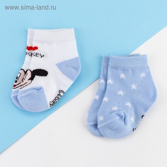 Набор носков Набор носков "I Love Mickey" Микки Маус, 2 пары, 12-14 см