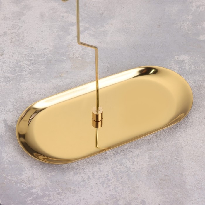 Подсвечник Подсвечник "Карусель с феями", золотая, металл, 8,5 х 18 см