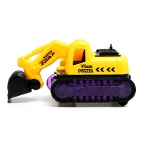 Экскаватор &laquo;Строитель&raquo;, работает от батареек, свет, звук