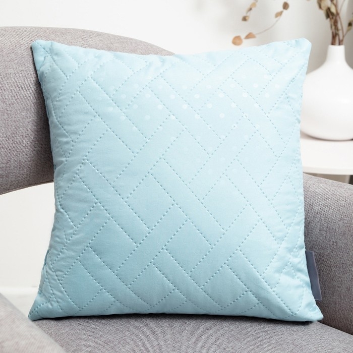Подушка ST- Стандарт 40х40см декоративная голубая МФ Подушка ST- Стандарт 40х40см декоративная голубая МФ