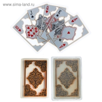 Карты игральные пластиковые "Арабика", 54 шт, 28 мкм, 8.8 х 5.7 см, Карты игральные пластиковые "Арабика", 54 шт, 28 мкм, 8.8 х 5.7 см,