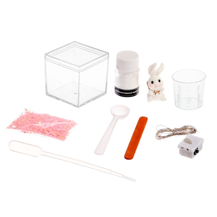 Набор для опытов &laquo;Снежный ночник: Кролик&raquo;, своими руками