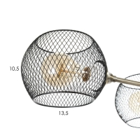 Люстра "Эстэт" 6хЕ27 40Вт черный 98х98х23см BayerLux