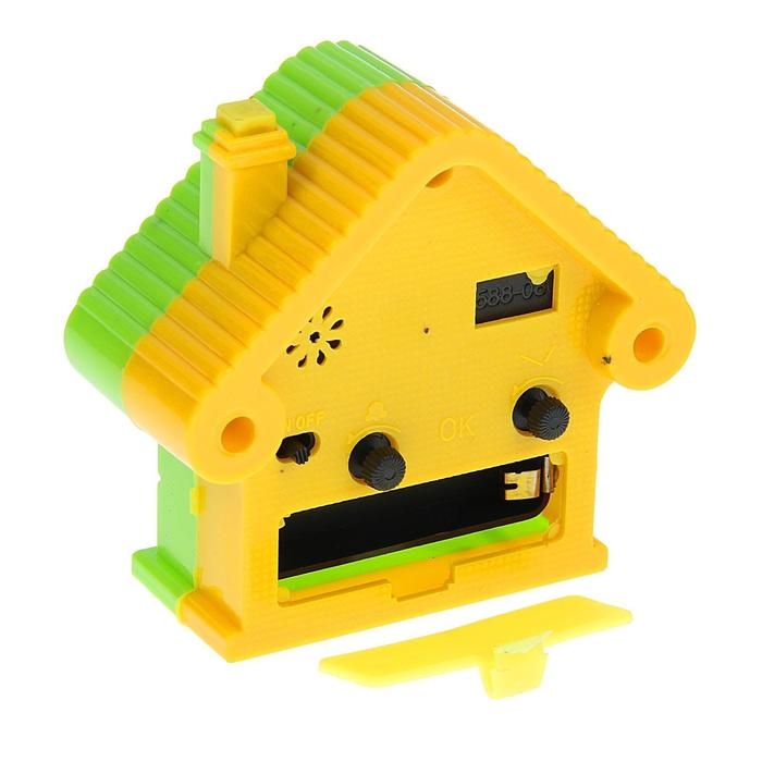 Часы настольные будильник детский с подсветкой Часы настольные будильник детский с подсветкой "Домик", 9 х 8.5 см, микс