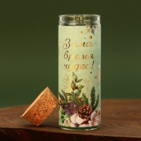 Новогодняя свеча в колбе &laquo;Новый год: Время чудес&raquo;, аромат мята