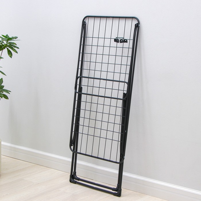 Сушилка для белья напольная складная, рабочая длина 20 м, высота от пола 95 см, ширина 54 см, цвет чёрный Сушилка для белья напольная складная, рабочая длина 20 м, высота от пола 95 см, ширина 54 см, цвет чёрный