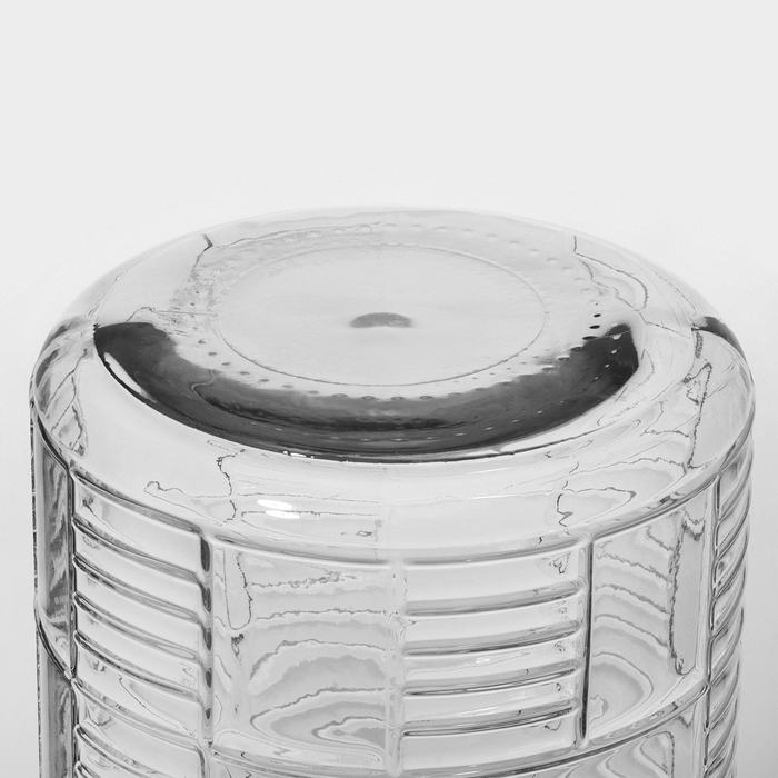 Банка стеклянная, с отверстием для гидрозатвора GL-70, 18 л