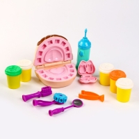 Набор теста для лепки &laquo;Стоматолог&raquo; 5 баночек по 60 г