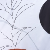 Штора для ванны Доляна &laquo;Беж&raquo; с люверсами, 180&times;180 см