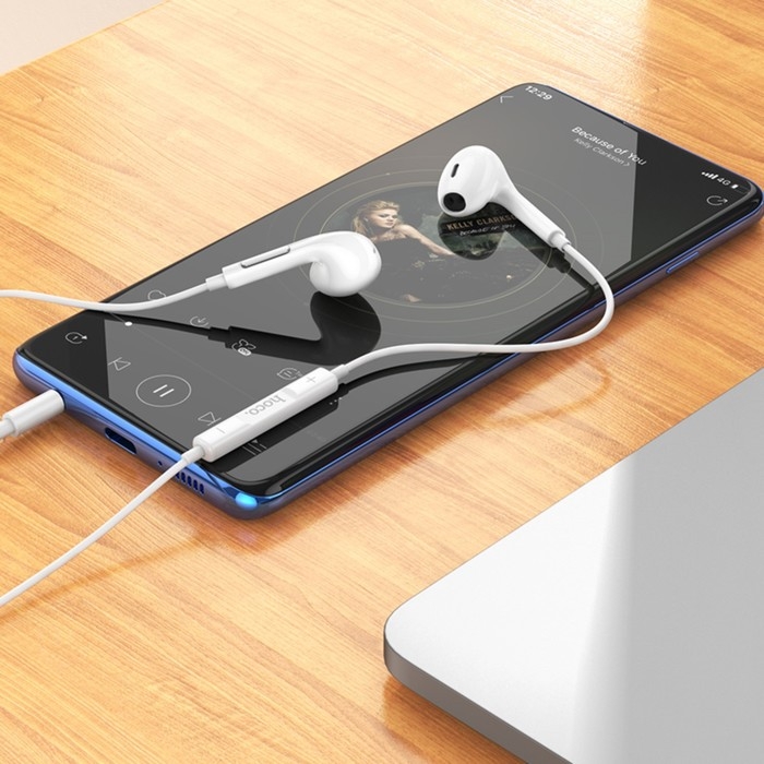 Наушники Hoco M92, проводные, вкладыши, микрофон, 1.2 м, белые Наушники Hoco M92, проводные, вкладыши, микрофон, 1.2 м, белые