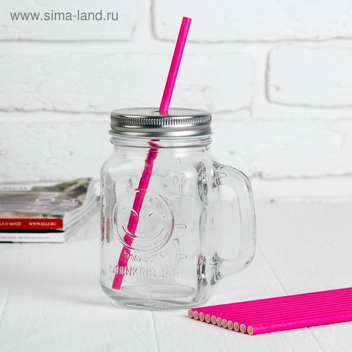 Трубочки для коктейля, набор 12 шт., цвет ярко-розовый Трубочки для коктейля, набор 12 шт., цвет ярко-розовый