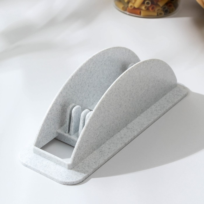 Набор разделочных досок, 34х24 см на подставке, 3 шт, цвет МИКС