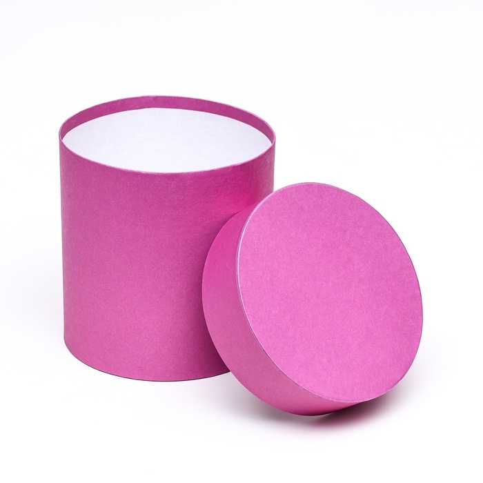 Набор шляпных коробок 5 в 1 "Фуксия", 20 &times; 20 &times; 20‒13,5 &times; 13,5 &times; 13,5 см